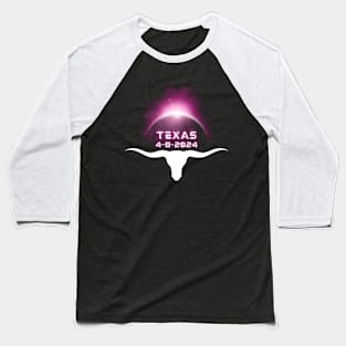 America Totality 04 08 24 Total Solar Eclipse 2024 Texas Baseball T-Shirt
